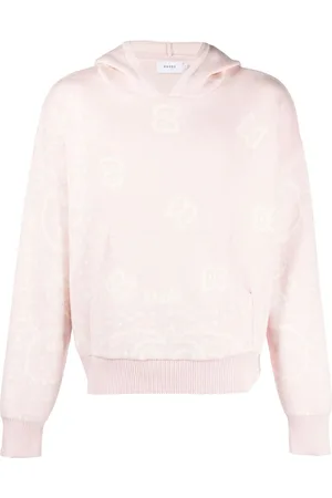 Rhude Patterned-intarsia knitted hoodie