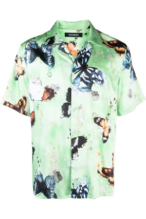 Nahmias Butterfly print short-sleeve shirt
