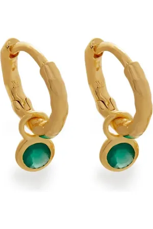 Monica Vinader Mini onyx huggie earrings