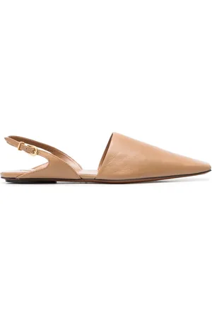Nanushka Square-toe leather slippers