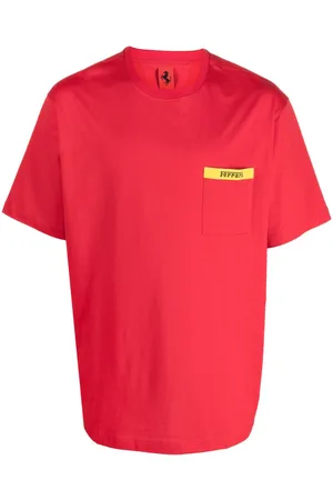 FERRARI Logo-print crew-neck T-shirt