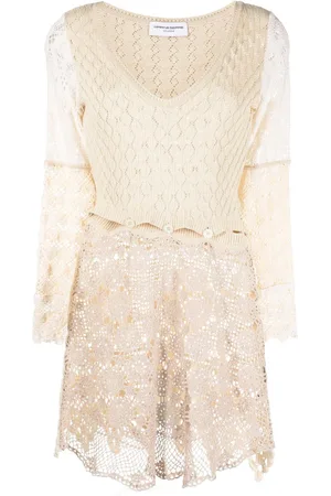 Marine Serre Crochet mini dress