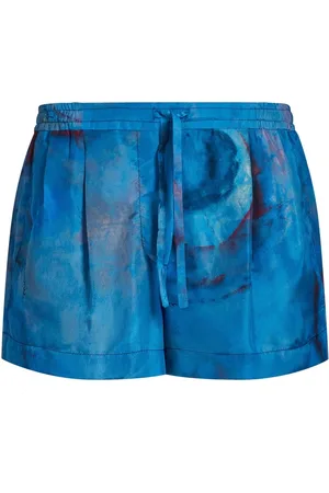 Marni Drawstring-waist silk shorts