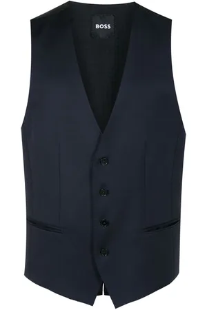 HUGO BOSS Button-down tailored waistcoat