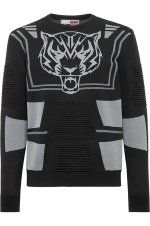 Philipp Plein Logo-print knitted jumper