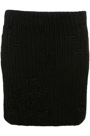 J.W.Anderson Distressed knitted mini skirt