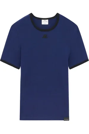 Courrèges Logo-appliqué T-shirt