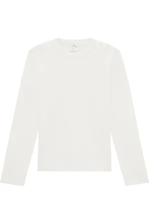 Courrèges Logo-patch buttoned sweater