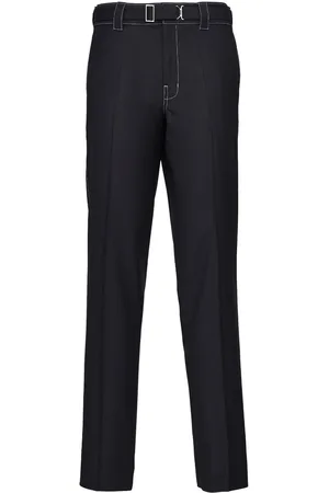 Prada Belted wool trousers