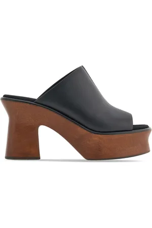 Salvatore Ferragamo 85mm leather wedge sandals