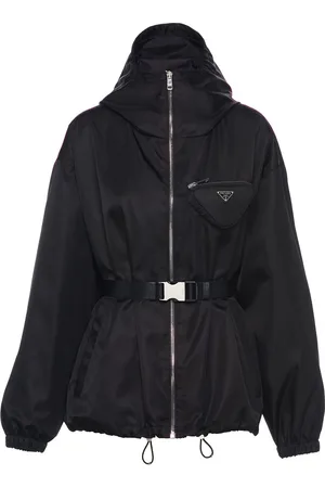 Prada Re-Nylon pouch-detail hooded jacket