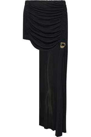 DION LEE Safety-slider gathered mini skirt