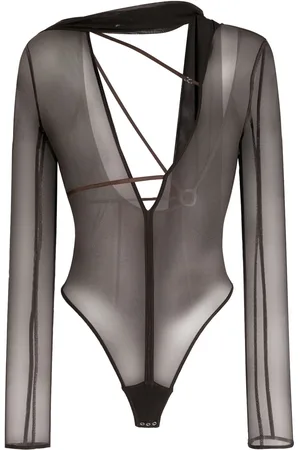Jacquemus Le body Abanaba semi-sheer bodysuit