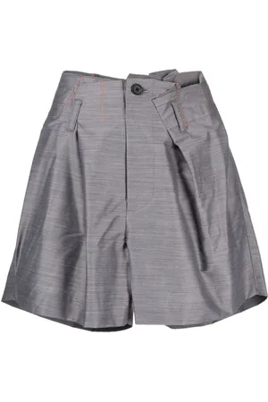 Kolor Asymmetric-design relaxed shorts