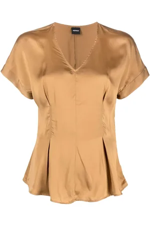 Aspesi Satin-finish flared blouse