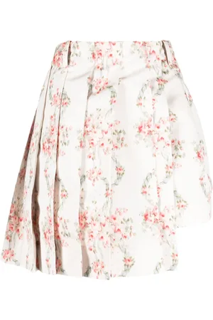 Simone Rocha Floral-print asymmetric skorts