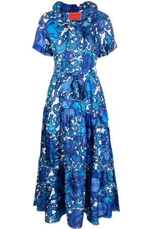 La DoubleJ Belted waist mid-calf length dress