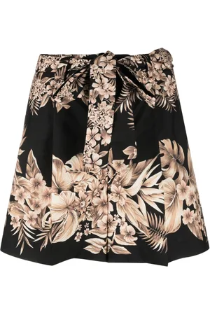 Twin-Set Floral-print detail shorts