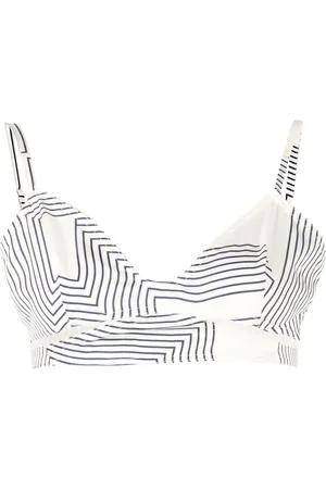 Low Classic Stripe-pattern sports bra