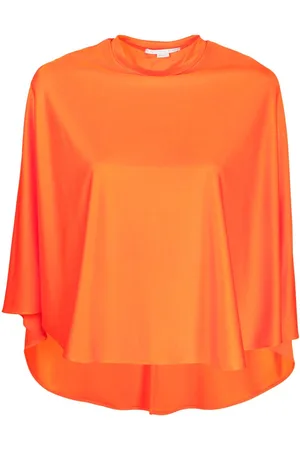 Stella McCartney High-low draped blouse