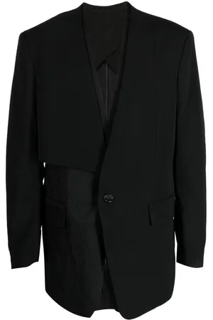 SONGZIO Layered collarless blazer