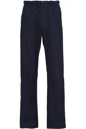 Prada Elasticated-waist cotton trousers