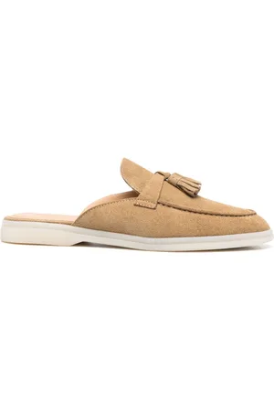 Scarosso Tassel/detail suede mules