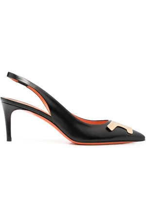 santoni Sibille 80mm leather pumps