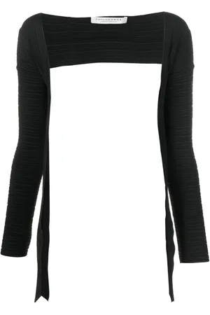 Serafini Tie-fastening knitted bolero