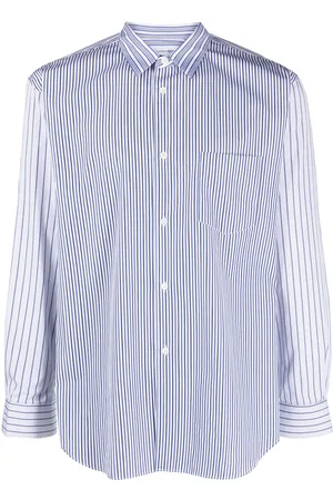 Comme des Garçons Striped-pattern cotton shirt