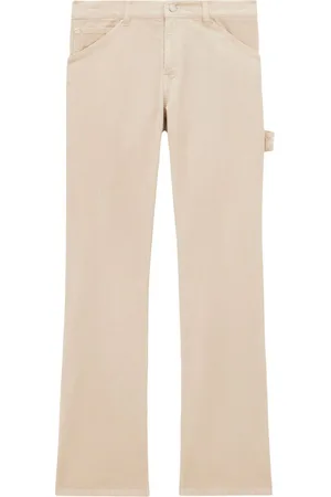Courrèges Velvet-effect flared trousers