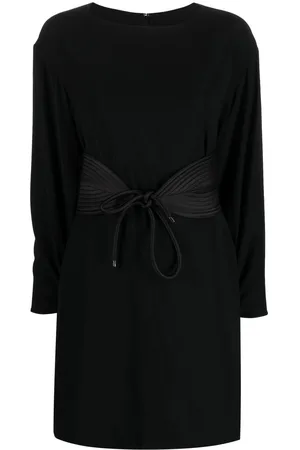 Emporio Armani Belted-waist mini dress