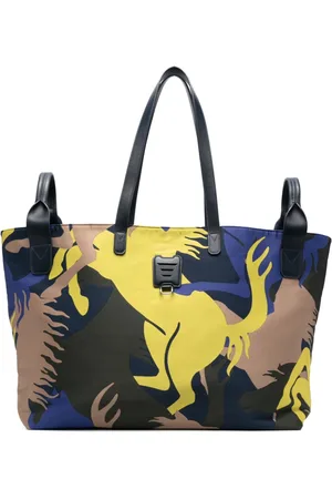 FERRARI Cestovní tašky - Prancing Horse-pattern leather holdall bag