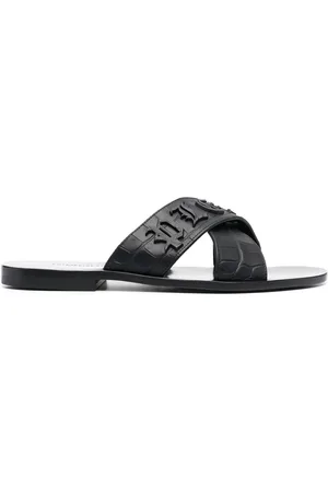 Philipp Plein Logo-lettering open toe sandals