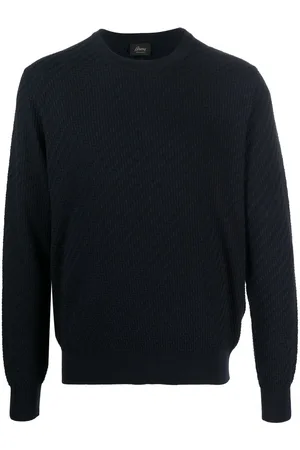 BRIONI Crew-neck cotton-silk jumper