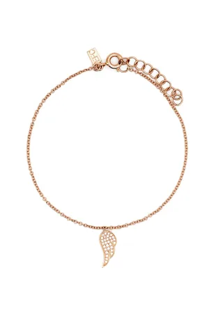 EF Collection 14kt rose gold Angel Wing diamond bracelet