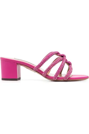 Aquazzura 55mm crystal-embellished sandals