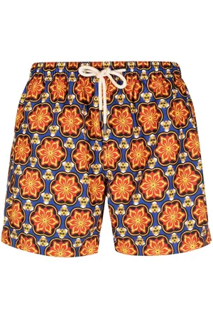PENINSULA SWIMWEAR Geometric-print swim shorts