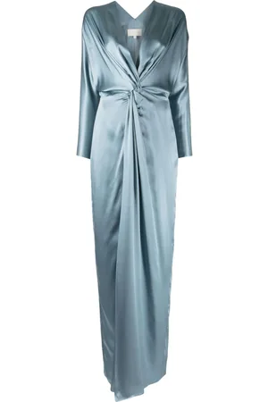 Michelle Mason Twist-detail silk gown