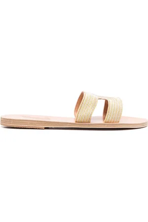 Ancient Greek Sandals Kentima double-strap slides