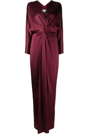 Michelle Mason Twist-detail silk gown