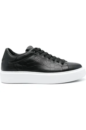 Giuliano Galiano Road crocodile-embossed sneakers