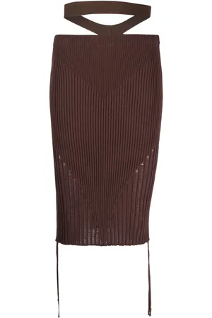 ANDREADAMO Ribbed-knit pencil skirt
