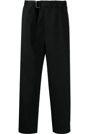 OAMC Belted-waist cropped trousers