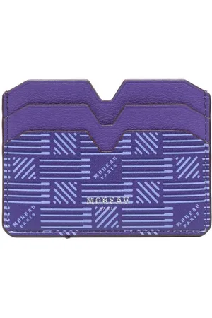 MOREAU Logo-print leather card holder