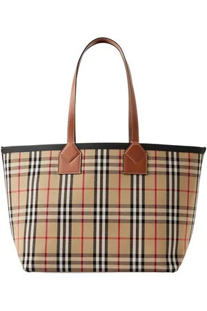 Burberry Medium London check-pattern tote bag