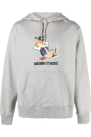 Maison Kitsuné Logo-print cotton hoodie