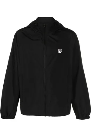 Maison Kitsuné Logo-patch zip-up jacket