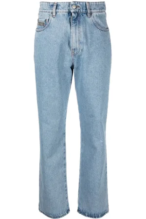 GCDS High-waist straight jeans