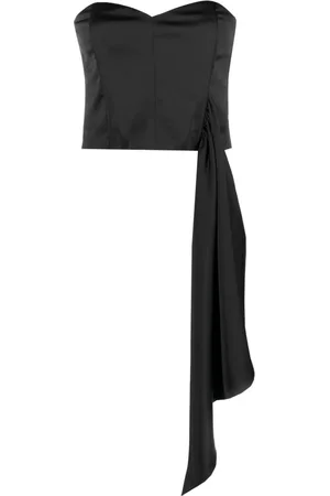 Gestuz Draped-detailing crop top